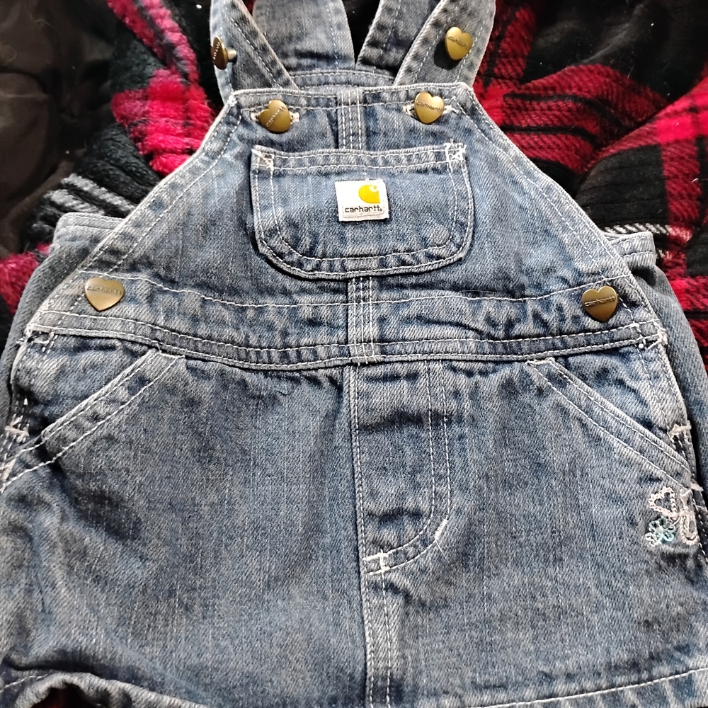 Carhartt Kids Blue Denim Overalls
